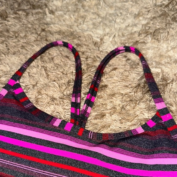 Lululemon Athletica Pink purple power Y Sports Bra Sz 2 small​ - Picture 3 of 7